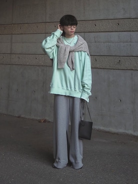「アイテム（スウェットパンツ）」を使った、Aoi Sugiyama さん（メンズ・170cm・20代）の夏コーディネート