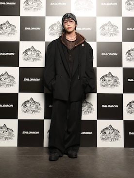 「アイテム（テーラードジャケット）」を使った、Aoi Sugiyama さん（メンズ・170cm）の秋コーディネート