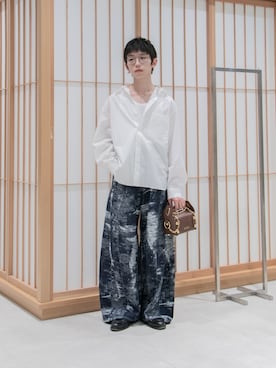 「STUDIOUS(ステュディオス)のアイテム」を使った、Aoi Sugiyama さん(メンズ・170cm)の夏コーディネート