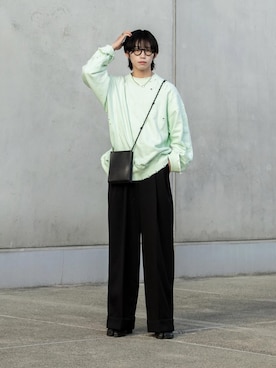 「アイテム（スウェット）」を使った、Aoi Sugiyama さん（骨格ウェーブ・メンズ・170cm）の夏コーディネート