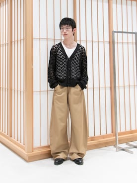 「STUDIOUS(ステュディオス)のアイテム」を使った、Aoi Sugiyama さん(メンズ・170cm)の夏コーディネート