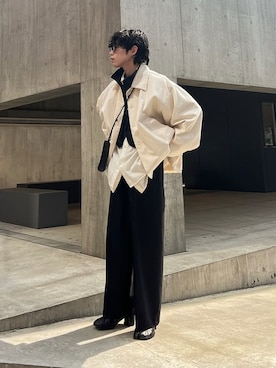 「stein（シュタイン）のアイテム」を使った、Aoi Sugiyama さん（メンズ・170cm）の冬コーディネート