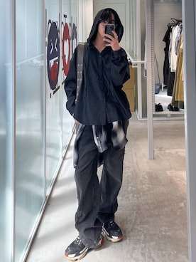 「NOT4NERD（ノットフォーナード）のアイテム」を使った、A.Sさん（メンズ・176cm）の春コーディネート