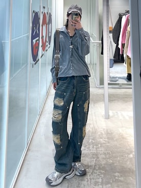 「NOT4NERD（ノットフォーナード）のアイテム」を使った、A.Sさん（メンズ・176cm）の冬コーディネート
