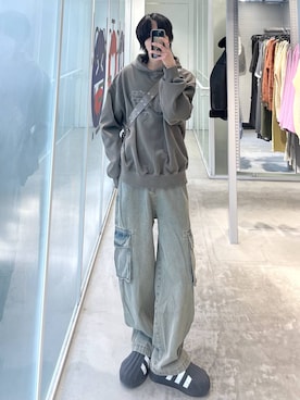 「INFLATION（インフレーション）のアイテム」を使った、A.Sさん（メンズ・176cm）の冬コーディネート