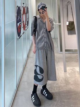 「アイテム（カーディガン/ボレロ）」を使った、A.Sさん（メンズ・176cm）の夏コーディネート