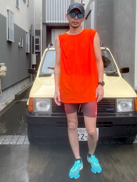 田中奨伍さん（メンズ・178cm）の夏コーディネート