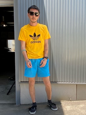 トレフォイルtシャツ Trefoil Tee アディダスオリジナルスを使ったメンズ人気ファッションコーディネート Wear