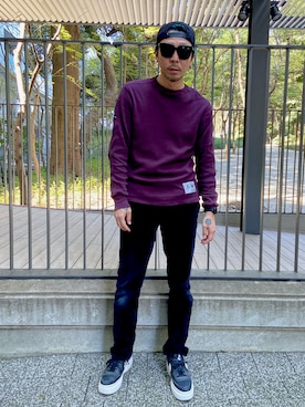 「RICHARDSON（リチャードソン）のアイテム」を使った、田中奨伍さん（メンズ・178cm）の春コーディネート