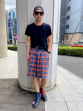 田中奨伍さん（メンズ・178cm）の夏コーディネート