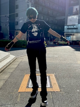 「Gramicci（グラミチ）のアイテム」を使った、田中奨伍さん（メンズ・178cm）の冬コーディネート