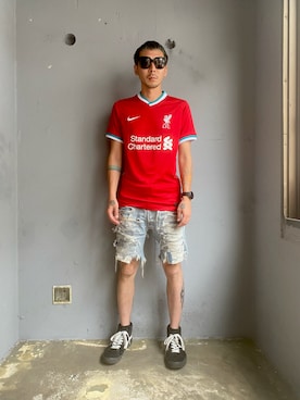 田中奨伍さん（メンズ・178cm）の夏コーディネート