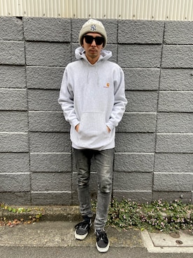 「DR.DENIM（ドクターデニム）のアイテム」を使った、田中奨伍さん（メンズ・178cm）の秋コーディネート