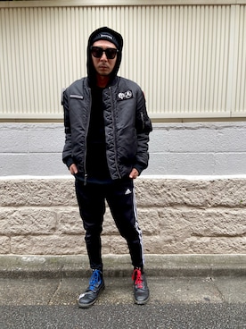 田中奨伍さん（メンズ・178cm）の秋コーディネート