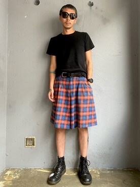 田中奨伍さん（メンズ・178cm）の夏コーディネート