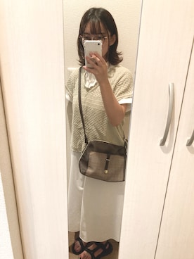 「GUコーデ」｜「アイテム（ワンピース）」を使った、あんずさん（レディース・153cm）の秋コーディネート
