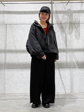 「アイテム（サロペット/オーバーオール）」を使った、kuu__lpさん（レディース・157cm・30代）の秋コーディネート