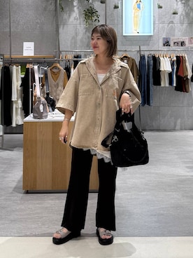 「アウトドア」｜kuu__lpさん（レディース・157cm）の春コーディネート