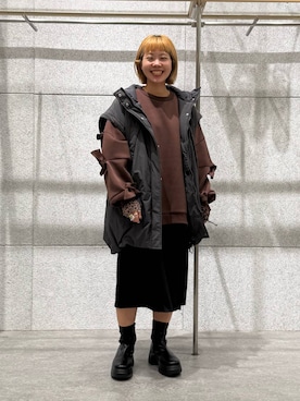 「アイテム（その他アウター）」を使った、kuu__lpさん（レディース・157cm・30代）の秋コーディネート