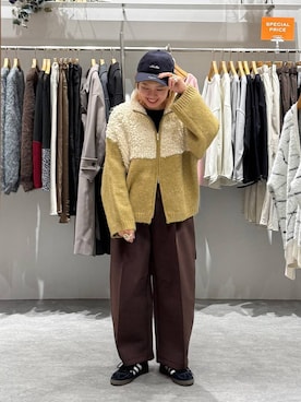 「アイテム（スウェットパンツ）」を使った、kuu__lpさん（レディース・157cm・30代）の秋コーディネート