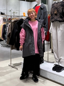 「アイテム（その他アウター）」を使った、kuu__lpさん（レディース・157cm・30代）の秋コーディネート