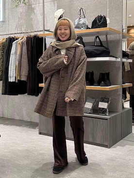 「アイテム（その他アウター）」を使った、kuu__lpさん（レディース・157cm・30代）の秋コーディネート