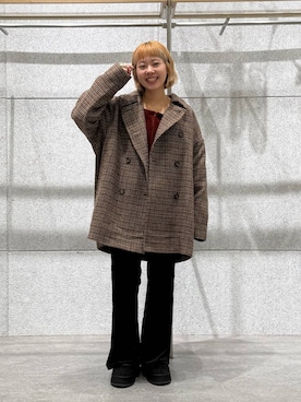 「アイテム（その他アウター）」を使った、kuu__lpさん（レディース・157cm・30代）の秋コーディネート