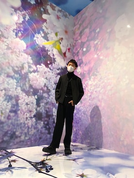 「大学生」｜「アイテム（ノーカラージャケット）」を使った、ジャッキーさん（メンズ・170cm）の秋コーディネート