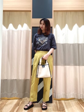 「ナローサンダル」｜nanamiさん（レディース・170cm）の春コーディネート