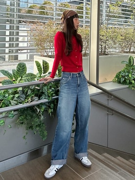 「OVERRIDE（オーバーライド）のアイテム」を使った、にこさん（レディース・165cm）の春コーディネート