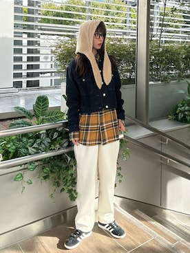 にこさん（骨格ウェーブ・レディース・165cm）の秋コーディネート