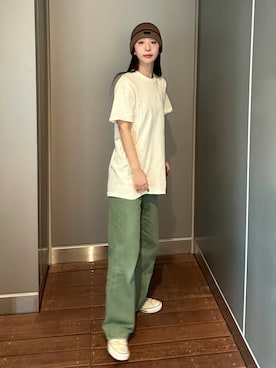 「アイテム（ニットキャップ/ビーニー）」を使った、にこさん（レディース・165cm・30代）の夏コーディネート