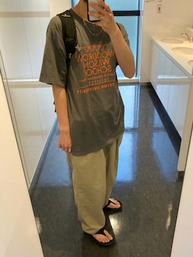 「Adoon plain（アドーンプレーン）のアイテム（アクセサリー）」を使った、むらさん（メンズ・175cm）の夏コーディネート