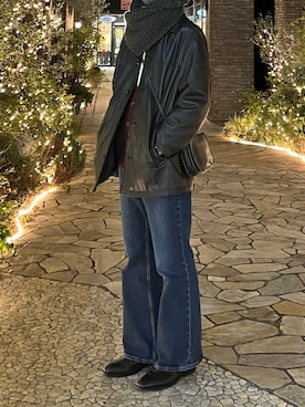 「オールドコーチ」｜「アイテム（ジャケット/アウター）」を使った、むらさん（メンズ・175cm）の冬コーディネート