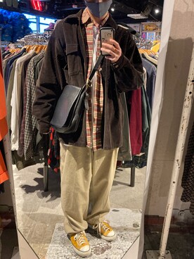 「オールドコーチ」｜「アイテム（ジャケット/アウター）」を使った、むらさん（メンズ・175cm）の秋コーディネート