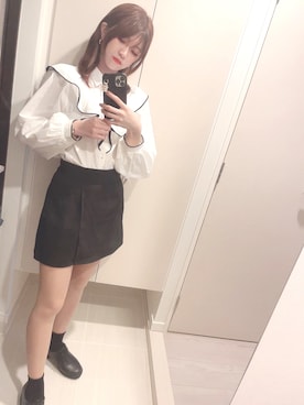 「Maison de FLEUR（メゾンドフルール）のアイテム（スマホケース/カバー）」を使った、Yuunaさん（レディース・161cm）の夏コーディネート