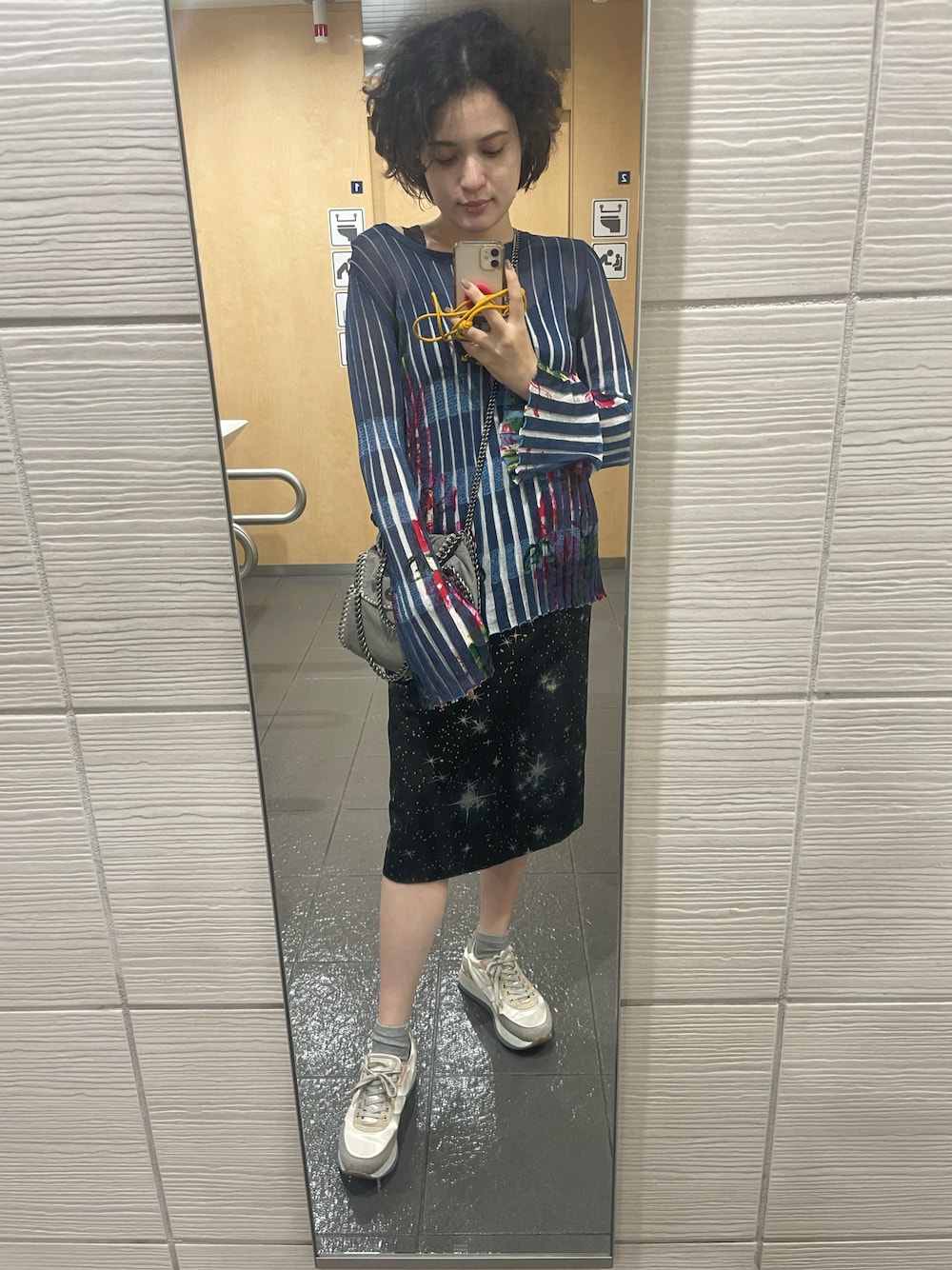 agnes b. TBX9 JUPE 星柄ジャガードスカート アニエスべー agnes b