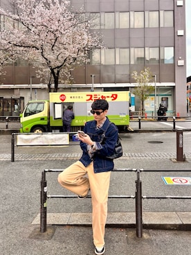 Masatoさん（メンズ・181cm）の春コーディネート