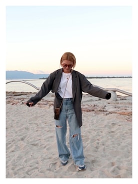 Yuka Katayamaさん（レディース・163cm）の秋コーディネート