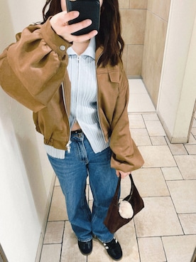 「archives（アルシーヴ）のアイテム（ジャケット/アウター）」を使った、sabakoさん（レディース・158cm）の春コーディネート