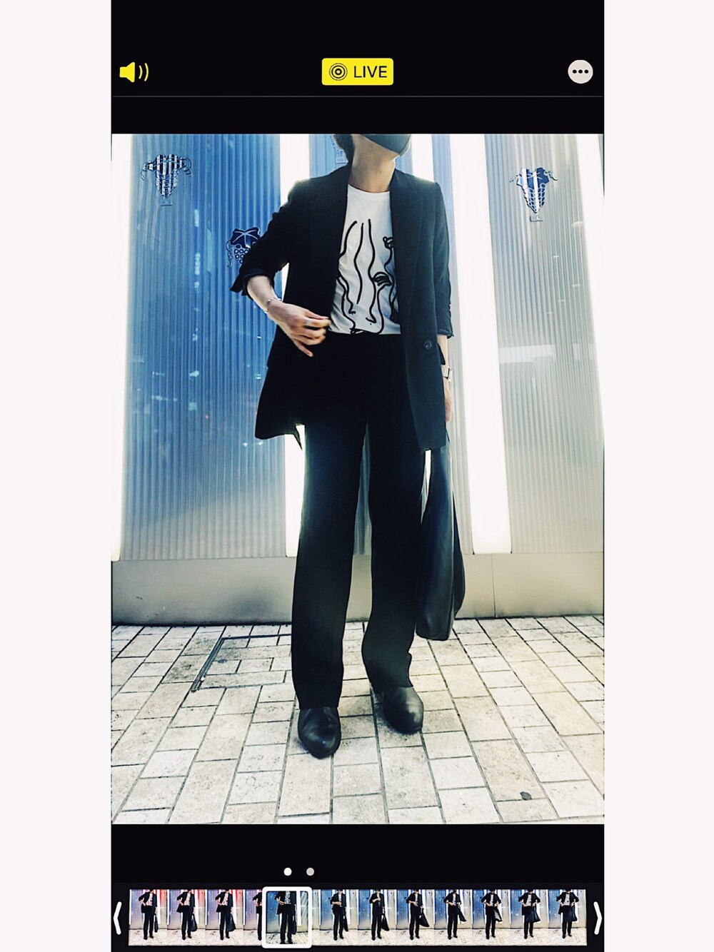 「SET UP、ZARA、zara woman、セットアップ、綺麗目、ザラ、MM6、マルジェラ、レディース」｜「MM6 Maison MargielaのMM6 Maison Margiela ジャパニーズメッシュトートバッグ（ショルダーバッグ、ブラック系）」を使った、Rudolfさん（メンズ・170cm）の冬コーディネートの1枚目の写真