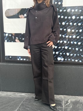 「G-STAR（ジースター）のAnorak Shirt/ミリタリーディテールスタンドカラーアノラックシャツ（シャツ/ブラウス、ブラック系）」を使った、G-Star RAWさん（メンズ・170cm）の秋コーディネート