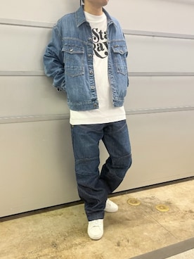 「G-STAR RAW（ジースターロゥ）のアイテム（ジャケット/アウター）」を使った、G-Star RAWさん（メンズ・169cm）の春コーディネート