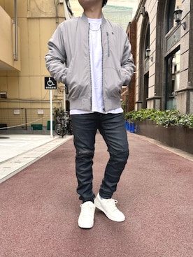 「G-STAR RAW（ジースターロゥ）のアイテム（ブルゾン）」を使った、G-Star RAWさん（メンズ・174cm）の秋コーディネート