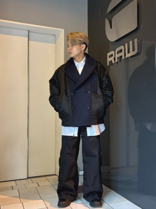 G-STAR RAW pコート ピーコート 「UNISEX」HYBRID PEACOAT/異素材