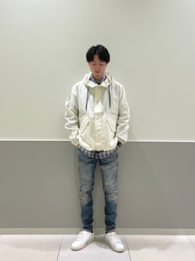 「G-STAR RAW（ジースターロゥ）のアイテム（ジャケット/アウター）」を使った、G-Star RAWさん（メンズ・180cm）の春コーディネート
