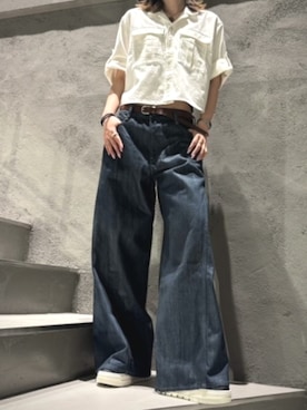 「G-STAR（ジースター）のアイテム（シャツ/ブラウス、ホワイト系）」を使った、G-Star RAWさん（メンズ・178cm）の夏コーディネート