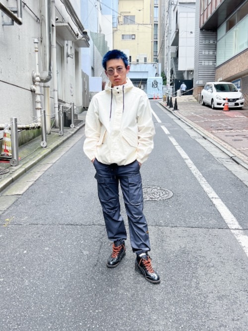 HOODED DENIM JACKET/デニムシャツパーカー