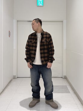「G-STAR（ジースター）のG-STAR Arc 3D Loose Jeans/ヴィンテージライク立体裁断カーブルーズジーンズ（デニムパンツ、ブルー系）」を使った、G-Star RAWさん（メンズ・170cm）の秋コーディネート