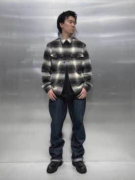 「G-STAR（ジースター）のG-STAR Arc 3D Loose Jeans/立体裁断カーブルーズジーンズ（デニムパンツ、ブルー系）」を使った、G-Star RAWさん（メンズ・170cm）の秋コーディネート